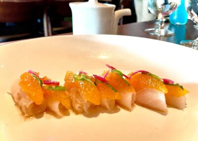 Memoir yellowtail sashimi