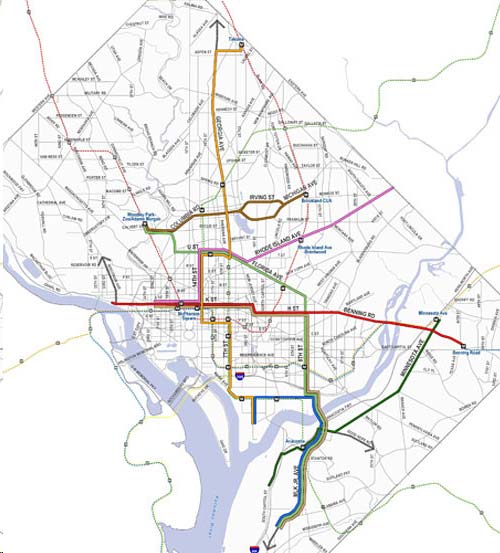 This is a streetcar system planned developed by the DC Department of Transportation (DDOT) in 2010