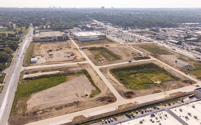 overview of crossroads development area