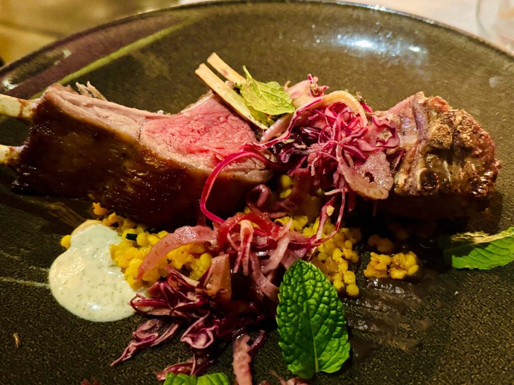 Dolce rack of lamb with couscous