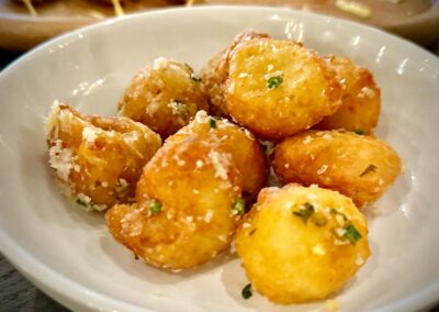 Garlic Parmesan Cheese Stuffed Crispy Potatoes