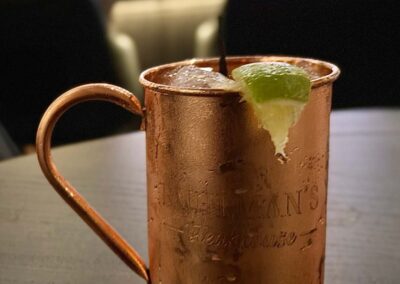 Yuzu mule in a copper cup