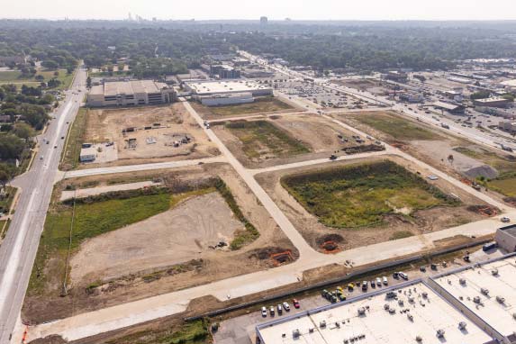 overview of crossroads development area