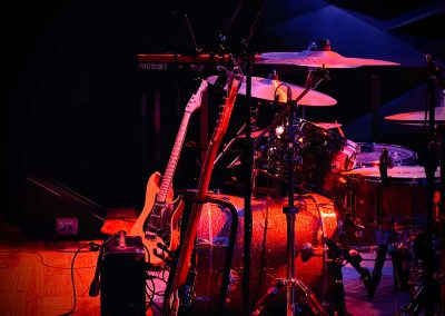 Instruments on stage