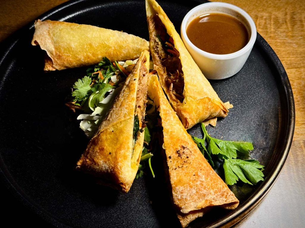 Pork spring rolls