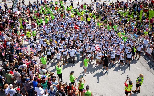 Shot of Nebraska 50 mile march for nonprofit section
