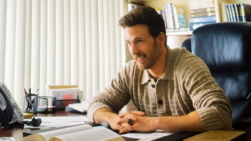 Chris Evans as Reverend Drew Devlin