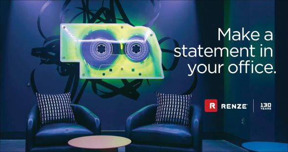 RENZE Make a Statement in Your Office Design grapic