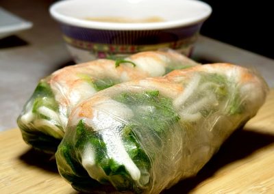 Shrimp spring rolls