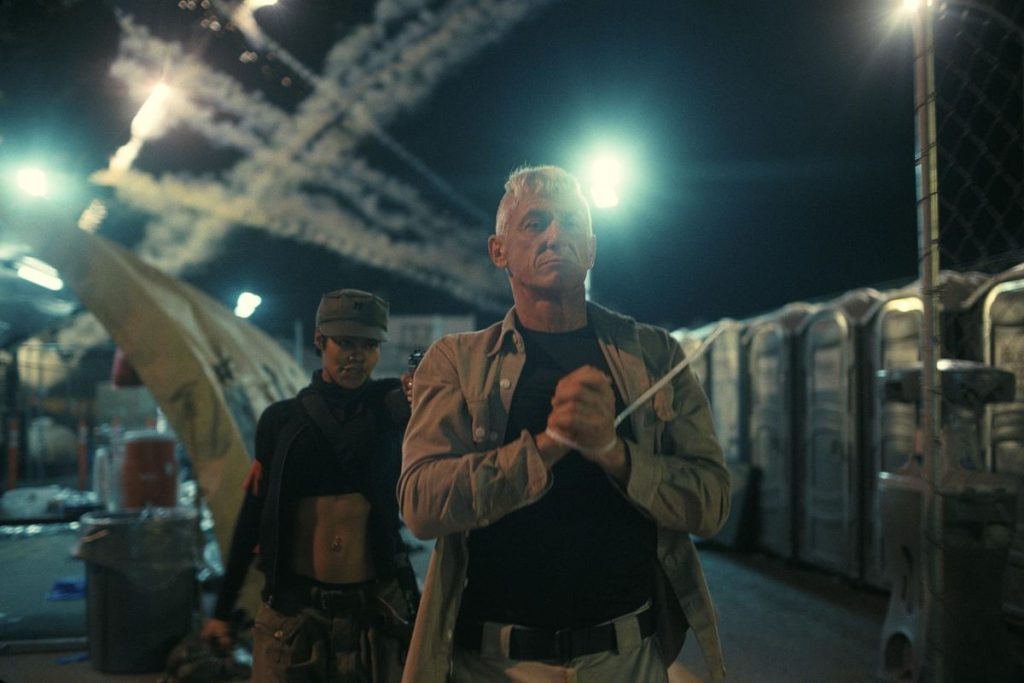 Sean Penn as Colonel Lockjaw and Teyana Taylor as Perfidia