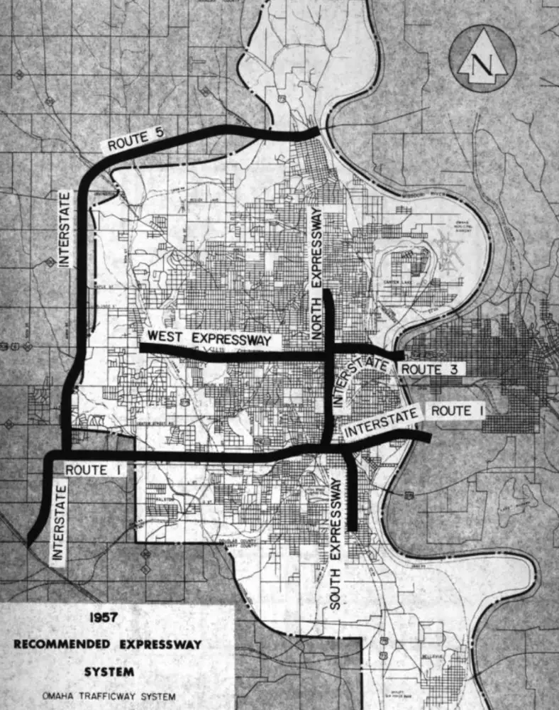 1957 Omaha Highway Plan