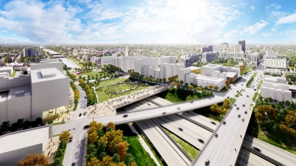 Graphic Showing the Ultimate Plan for new I-480 Bridges