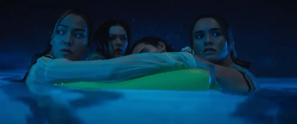 Gia Hunter as Erin, Victoria Wyant as Kate, Johnny Sequoyah as Lucy and Jess Alexander as Hannah