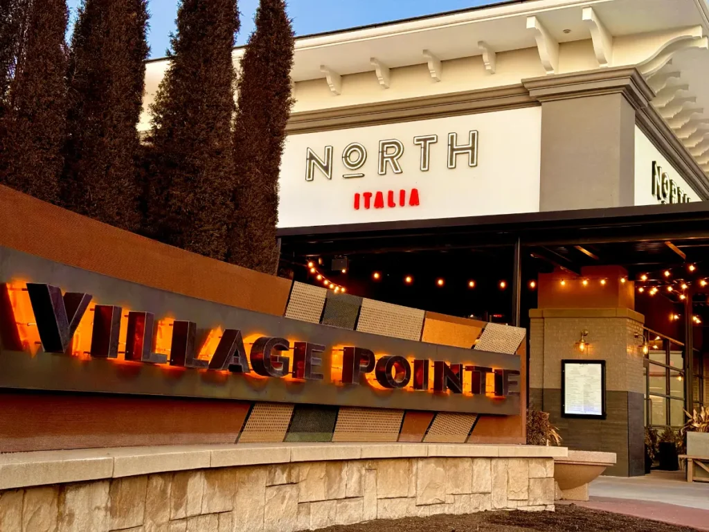 North Italia exterior at dusk