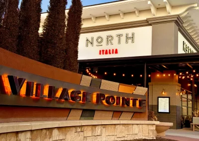 North Italia exterior at dusk