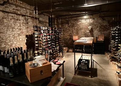 The Boiler Room wine cellar