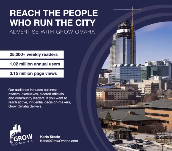 Reach the People Who Run the City and Advertise with Grow Omaha ad image
