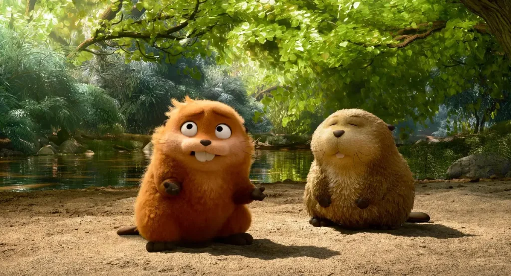 Piper Curda as Mabel and Eduardo Franco as Loaf