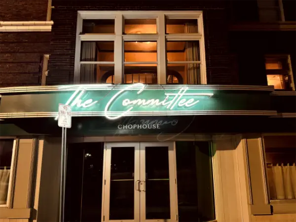 The Committee Chophouse sign