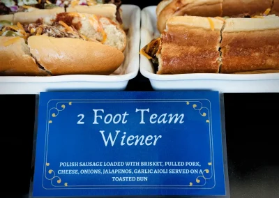 2 Foot Team Wiener menu card