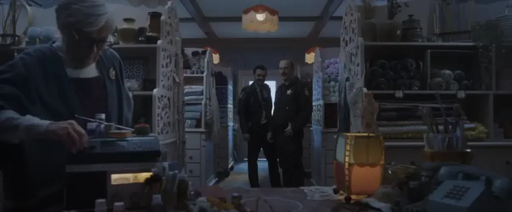 A yarn shop with a police scanner