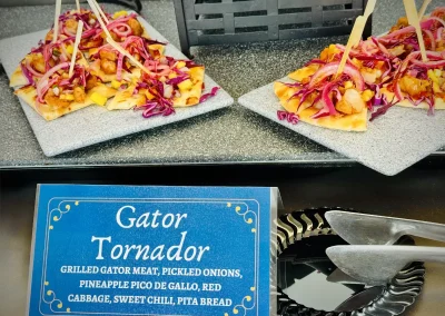Menu card for the Gator Tornador