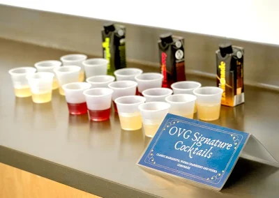 Menu card for the OVG Signature cocktails