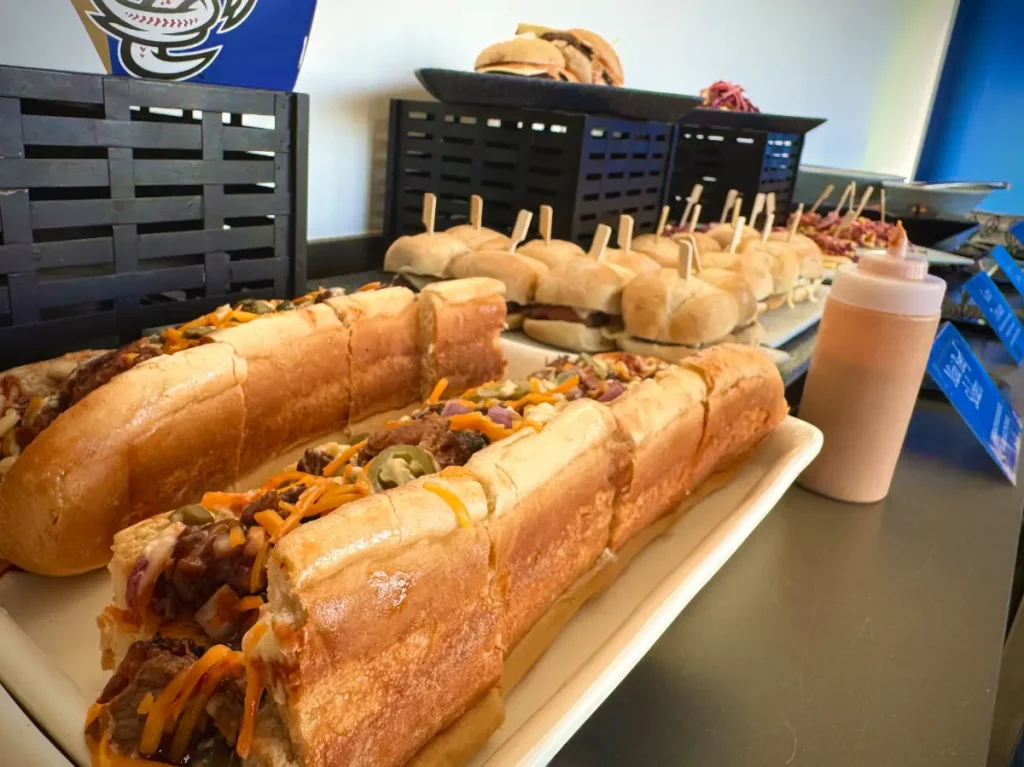 Storm Chasers menu sample table