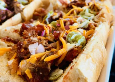 The 2 Foot Team Wiener up close