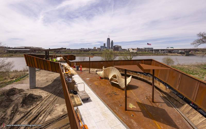 MidAmerican Energy Adventure Tower & Missouri River Pier Nearing Completion