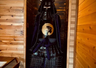 Japanese samurai armor display