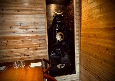 Japanese samurai armor display