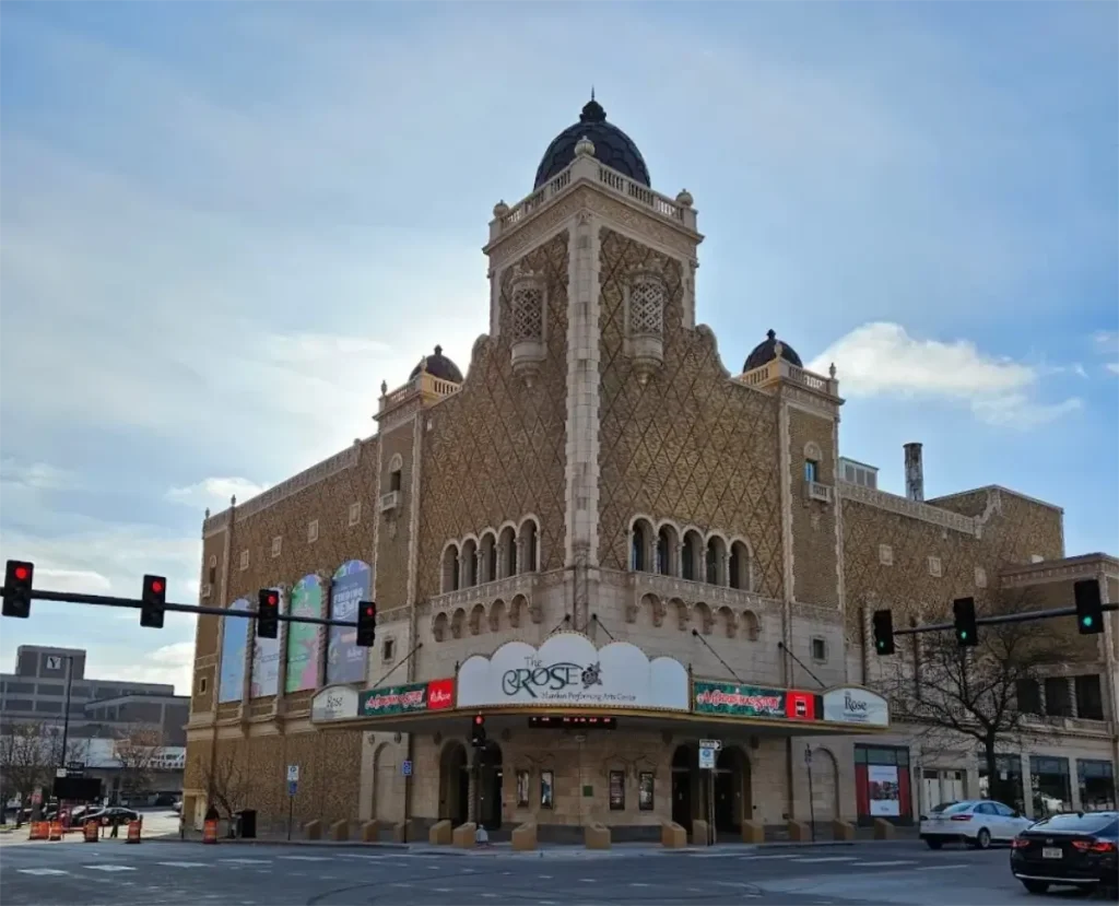 2024 OE photo of the Rose Theater on 20th and Farnam Streets