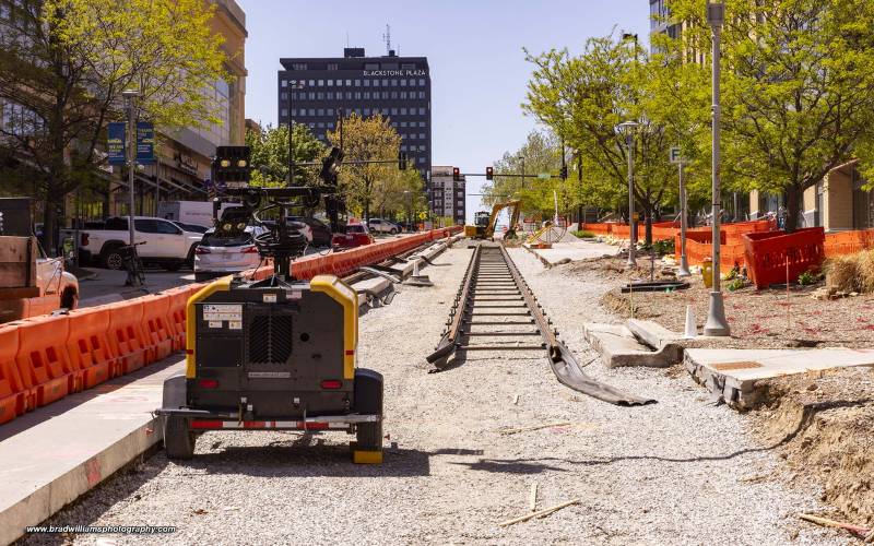 Streetcar Track Installation Underway