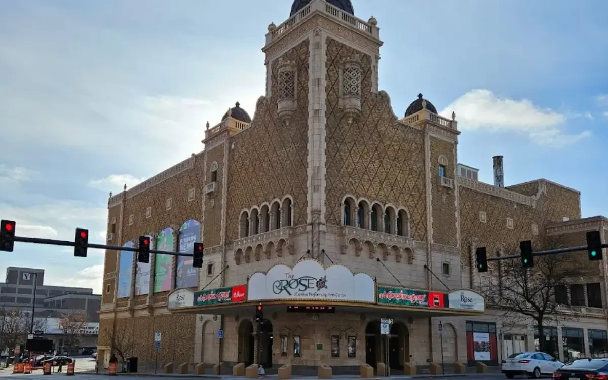 2024 OE photo of the Rose Theater on 20th and Farnam Streets