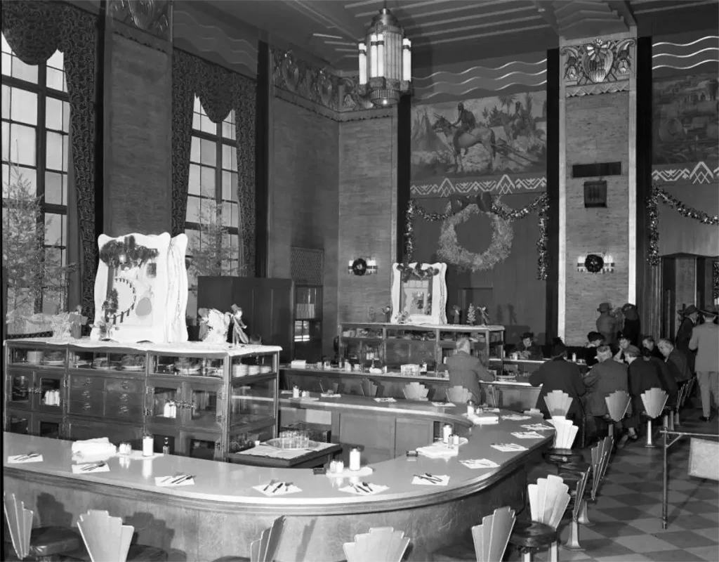 Undated photo of the lunch counter inside Union Station