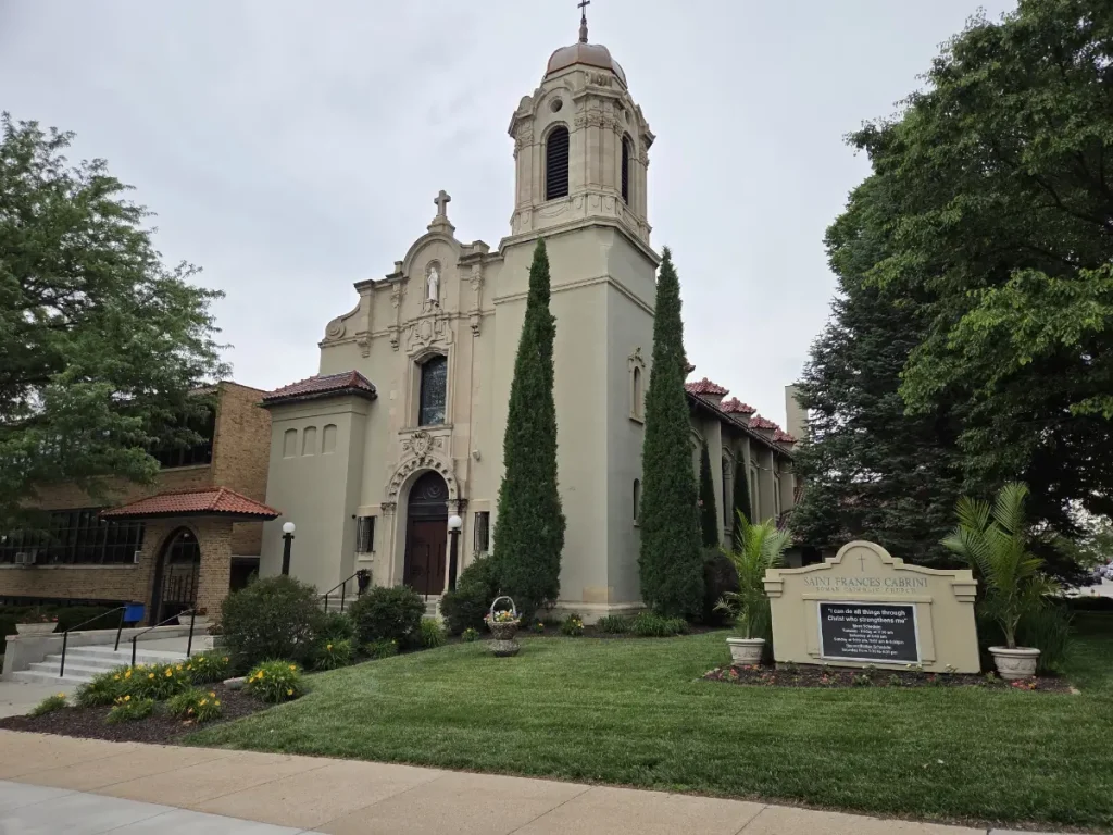 St. Frances Cabrini Church, the former St. Philomena Church at 10th and William Street where Grazia Bonafede Caniglia prayed each morning
