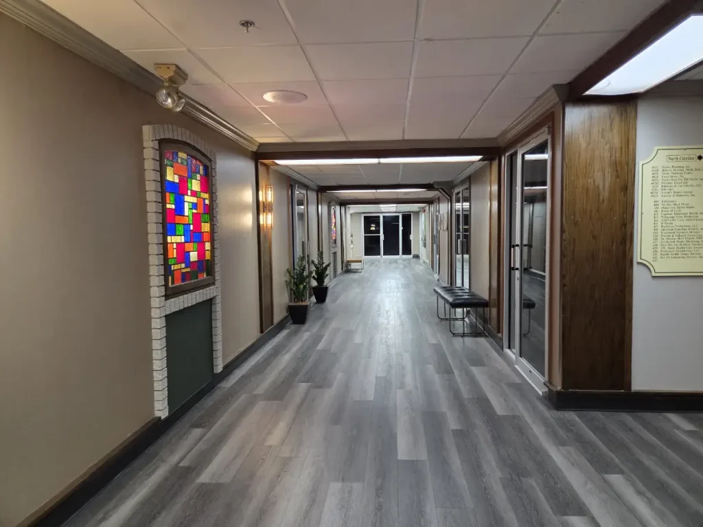 Looking at the 4th floor inside The Center.