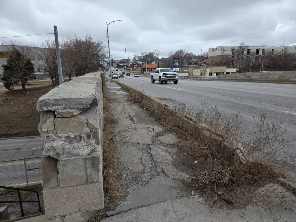 2026 photo looking west from the south side of the Saddle Creek Underpass. Credit: Courtesy of Omaha Exploration.