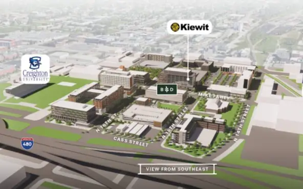 Builders district aerial rendering