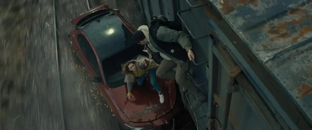 Emily Blunt as Margaret and Josh O'Connor as Daniel