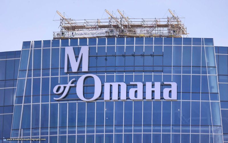 Exterior Signage on Mutual Tower